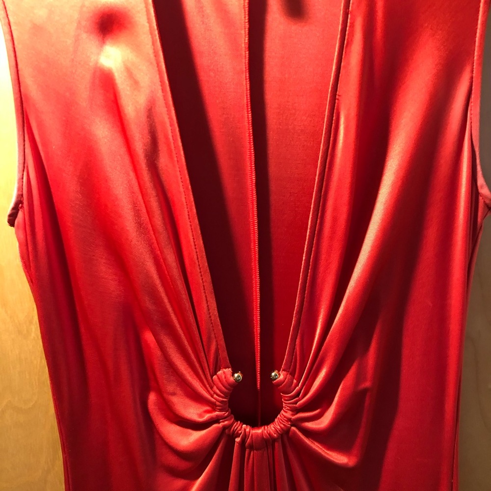 BCBG MaxAzria Salmon Gown